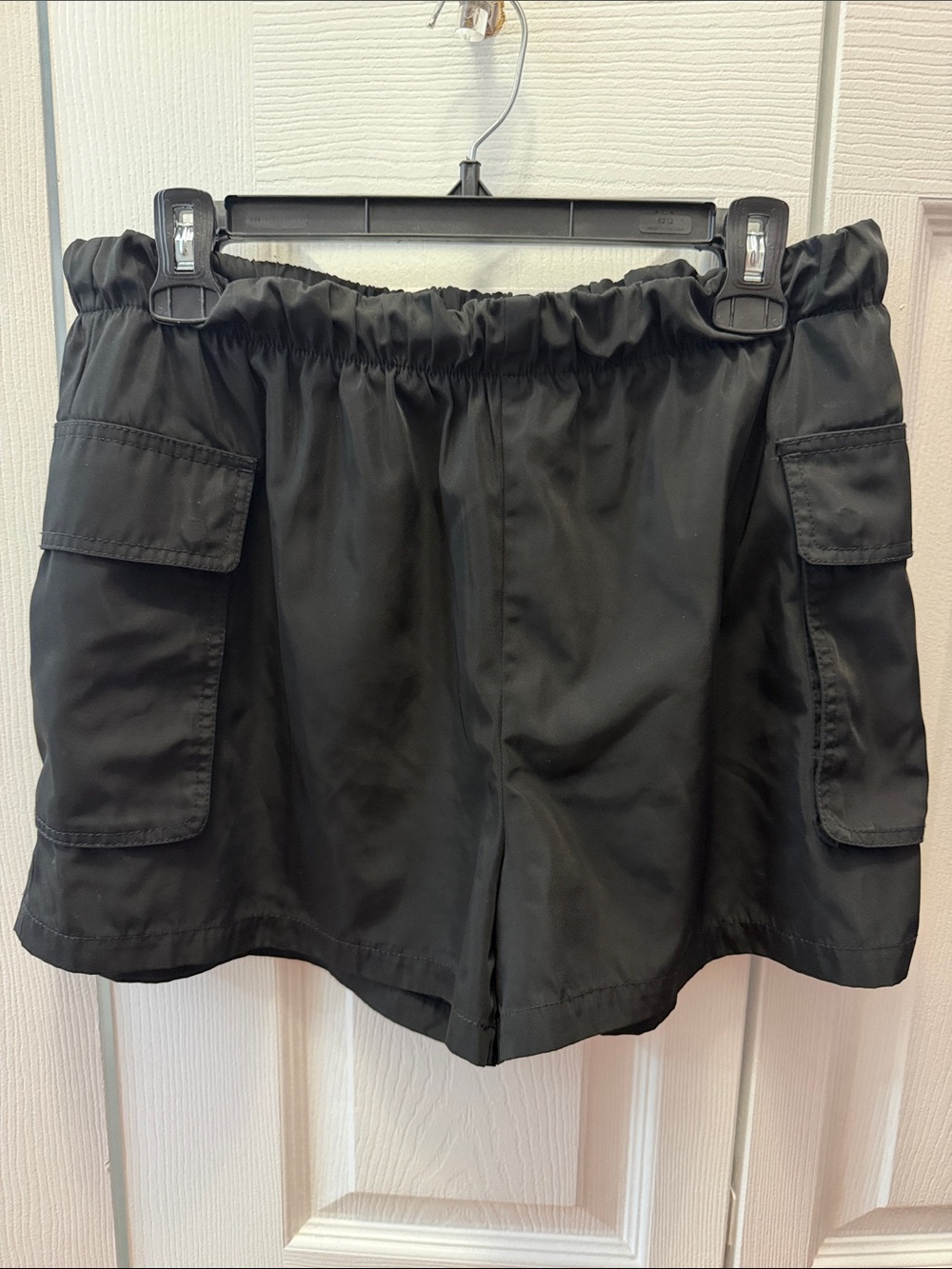 ATM Black Cargo Pocket Women's Shorts